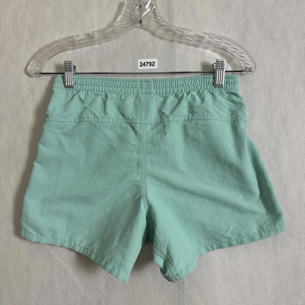 Patagonia Women's Size 2XS XXS Solid Green Nylon 4" Baggies Shorts - Picture 2 of 9